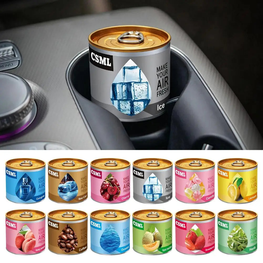 Car Air Freshener Solid Balm Cologne Lemon Odor Eliminator Long-lasting Perfume Scent Ornament Auto Accessoies