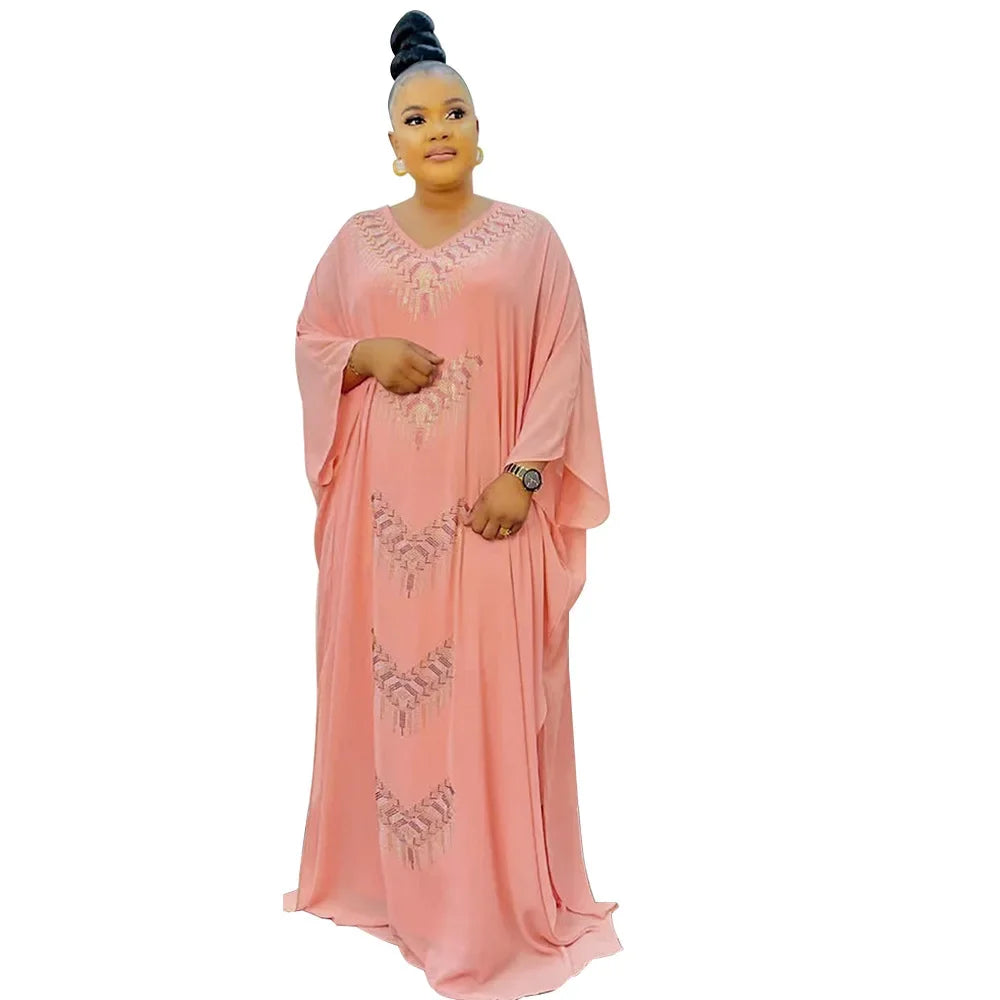 Abayas For Women Dubai Luxury Chiffon Boubou Muslim Fashion Dress Caftan Marocain Wedding Party Dresses Robe Djellaba Femme 2025