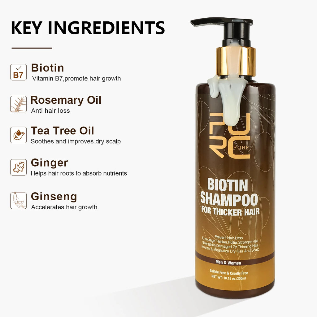 Biotin Prevent Hair Loss Shampoo And Conditioner Growth Oil Treatment For Hair Fast Regrowth Care Beard Hair Beauty Health Care