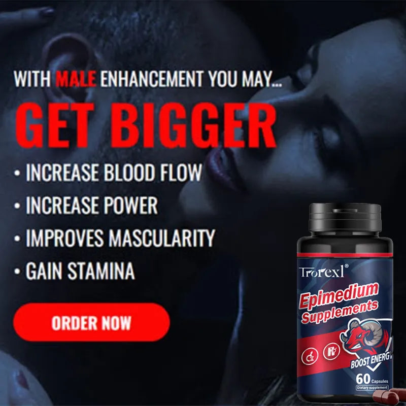 Men Nutrition Epimedium Supplement for Enhance Endurance, Enlargement , Fatigue Resistance