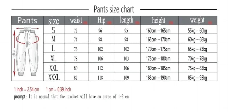New men's casual pants for autumn and winter, men's and women's sports pants for outdoor hiking, and fashionable running pants