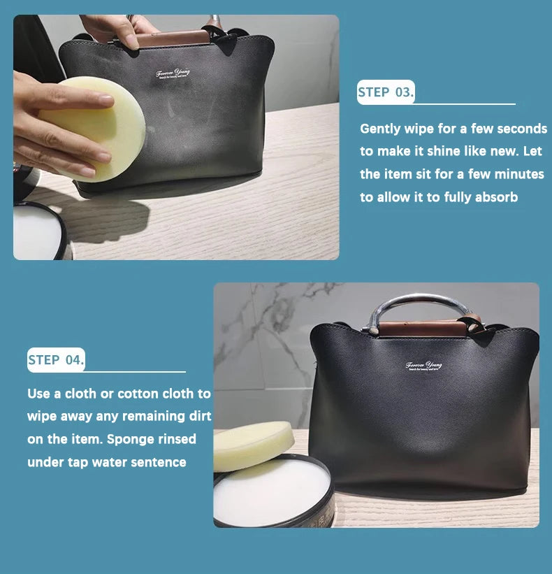 Cleaning Cream Easy to Clean Multi-functional Leather Cleaning and Maintenance Cream Leather Sofa Bag Care Cream