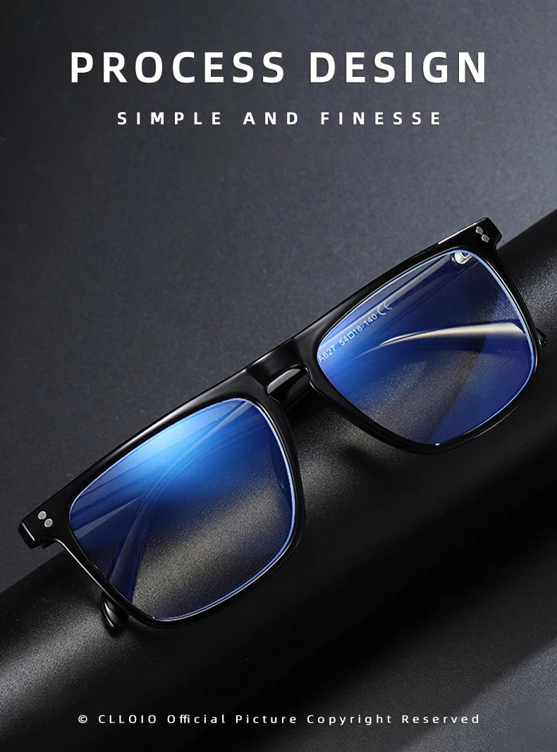 CLLOIO New Style Men Reading Glasses Women Fashion Anti Blue Ray Myopia Glasses Customizable Prescription Optical Eyewear Frames