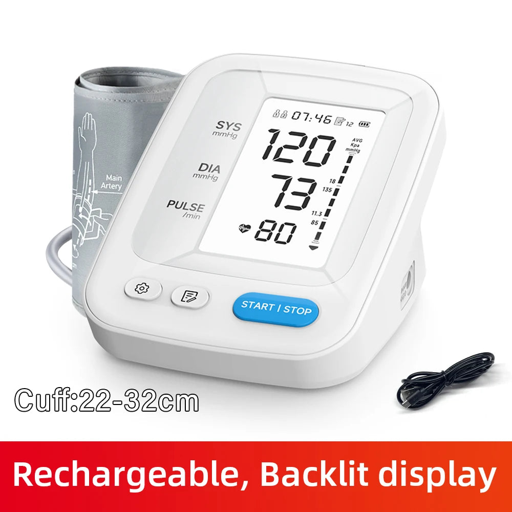 Yongrow Portable Digital Upper Arm Blood Pressure Monitor Measurement Tool Tonometer Sphygmomanometer baumanometro digitlal