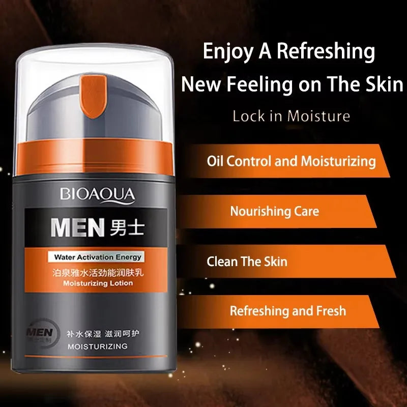 Men's Deep Oil Control and Moisturizing Face Cream Moisturizing Smoothing Wrinkles Shrinking Pores Skin Care Health Care for Men