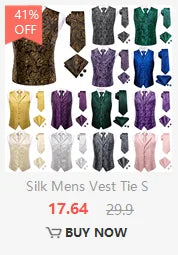 Hi-Tie Mens Ascot Black Pink Blue Red Gold Green Purple White Cravat Tie Hanky Cufflinks for Male Wedding Business Prom