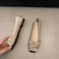 Shoes Woman 2025 Low Heels Female Footwear Autumn Square Toe Casual Sneaker New Summer Comfortable Dress Fall Lace-Up Flat Rome