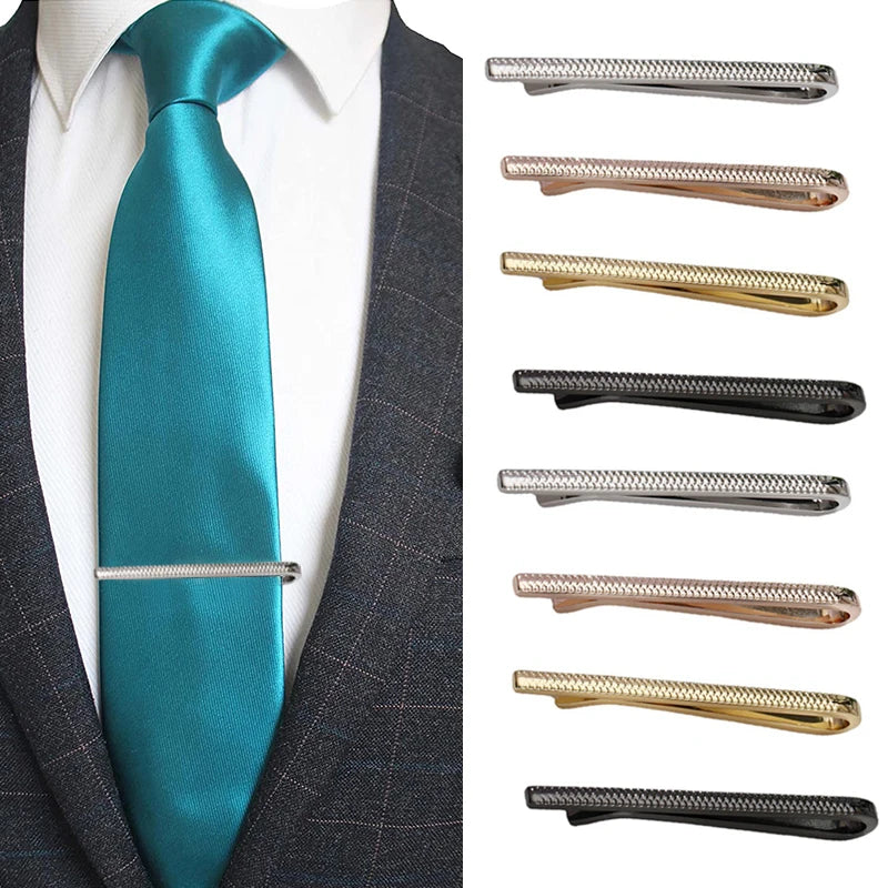 Simple Fashion Tie Clips Men'S Metal Necktie Daily Business Wedding Ceremony Tie Clip Pin Men Party Jewelry Accessories Gift