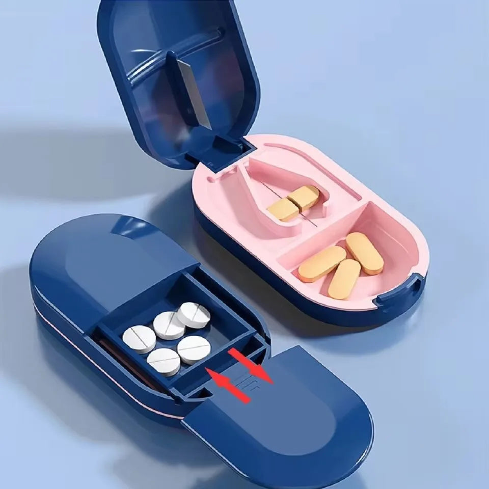 10 Compartments Travel Pill Organizer Pocket Portable Pill Storage Box Case Daily Pill Container or Purse Fish Oil Medicine
