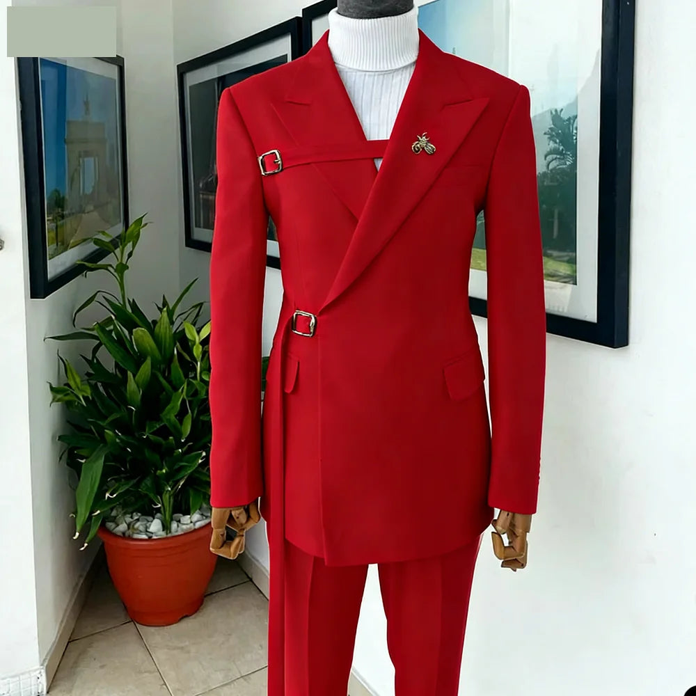 Men's Wedding Tuxedo Suits Blazers Formal Smoking Attire Elegant Homme Moda Traje Do Noivo New in