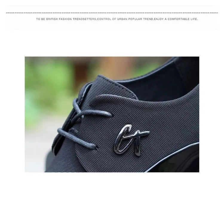 2026 New Men's Shoes Men Dress Shoes Leather Breathable Leisure Business Canvas Formal Shoes Men zapatos de hombre