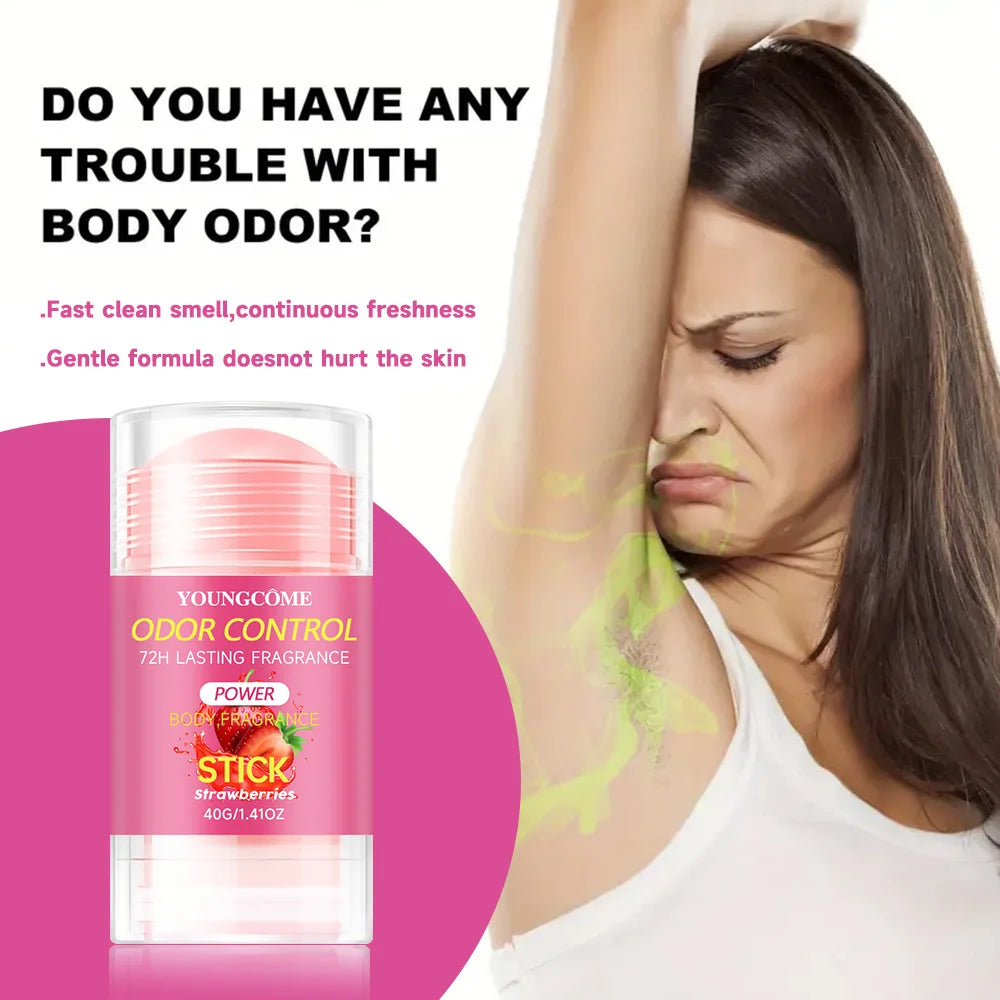 Odor Control 72h Lasting Fragrance Body Odor Remove Cream Removal Armpit Refreshing Antiperspirant Lasting Aroma Deodorant