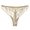 Breathable Seamless Fashion Design Ice Silk Fitness Girls Korean Style Underwear Women  Lingerie Low-Waist Thong Lace Panties