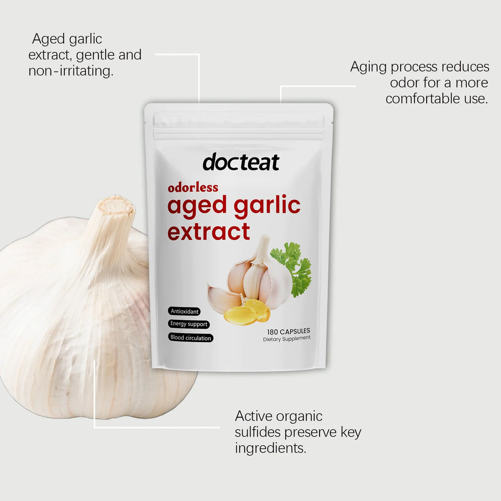 Odorless Aged Garlic Extract Supports Healthy Circulation and Energy