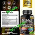 8 in 1 Shilajit Soft Capsules Supplement Natural Mineral Resin Like Substance Nourishing Agent Resist Oxidation Enhance Immunity