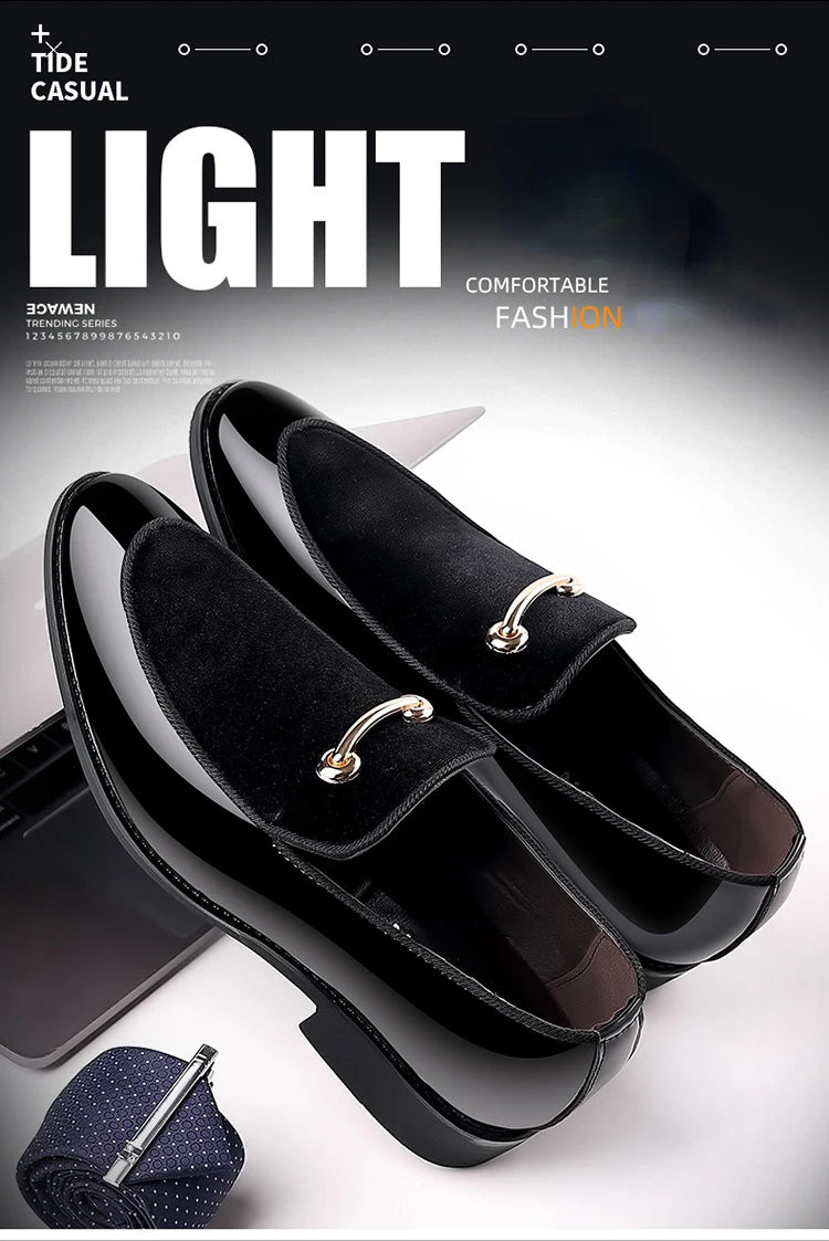 Suede Shoes for Men Luxury Designer Men Dress Shoes Fashion  Elegant Wedding Shoes italian style Men Oxford Shoe Big Size 38-48