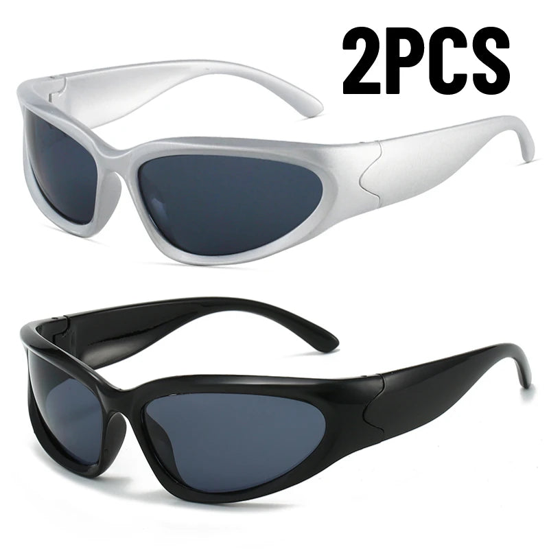 1/2/3pcs Fashionable Men and Women Sunglasses High-end Y2K Square Bicycle Glasses Resistant Sunglasses Outdoor Hiking Glas UV400