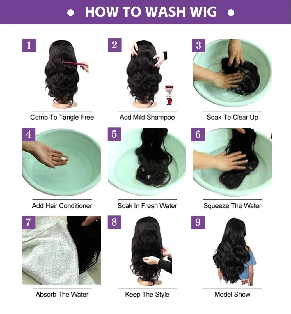 Chocolate Brown Body Wave Human Hair Wigs 13X4 HD Lace Frontal Wigs For Women Colored Brazilian Wet And Wavy Lace Front Wigs