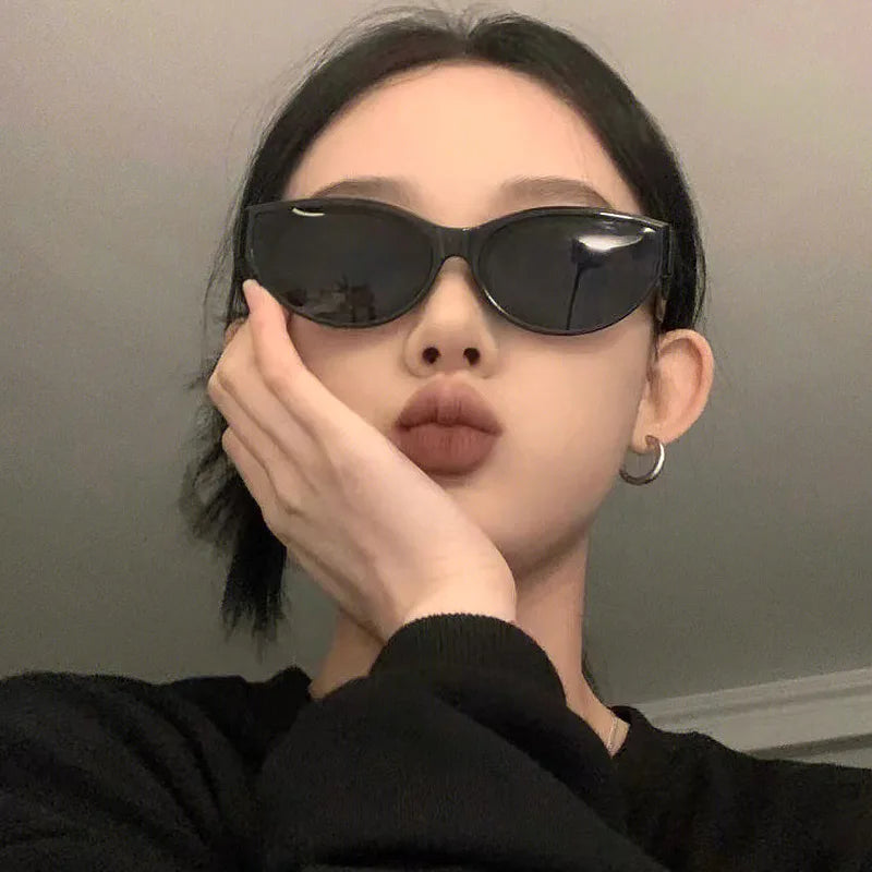 Fashion Cat Eye Sun Glasses for Women Classic Vintage Sunglasses Summer Uv Protection Female Black Eyewear Shades Eyeglasses