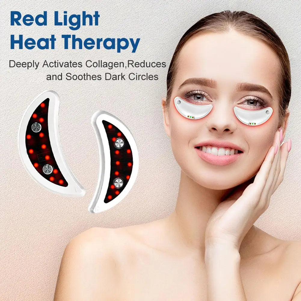Red Light Eye Massager Remove Eye Bags Dark Circles Portable 3 Levels Microcurrent Eye Beauty Machine Removal Eye Lines