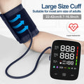 Kingclinic LED Backlit Screen Automatic Upper Arm BP Monitor Electronic Blood Pressure Machine 2X120 Groups Adjustable BP Cuff