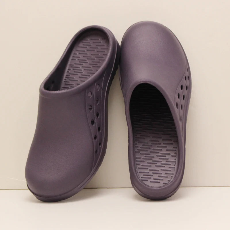 Unisex Scrub Clogs Nurse Medical Shoes EVA Ultra Light Anti Slip On Hospital Doctor Slippers Sandal Nursing Clog X06
