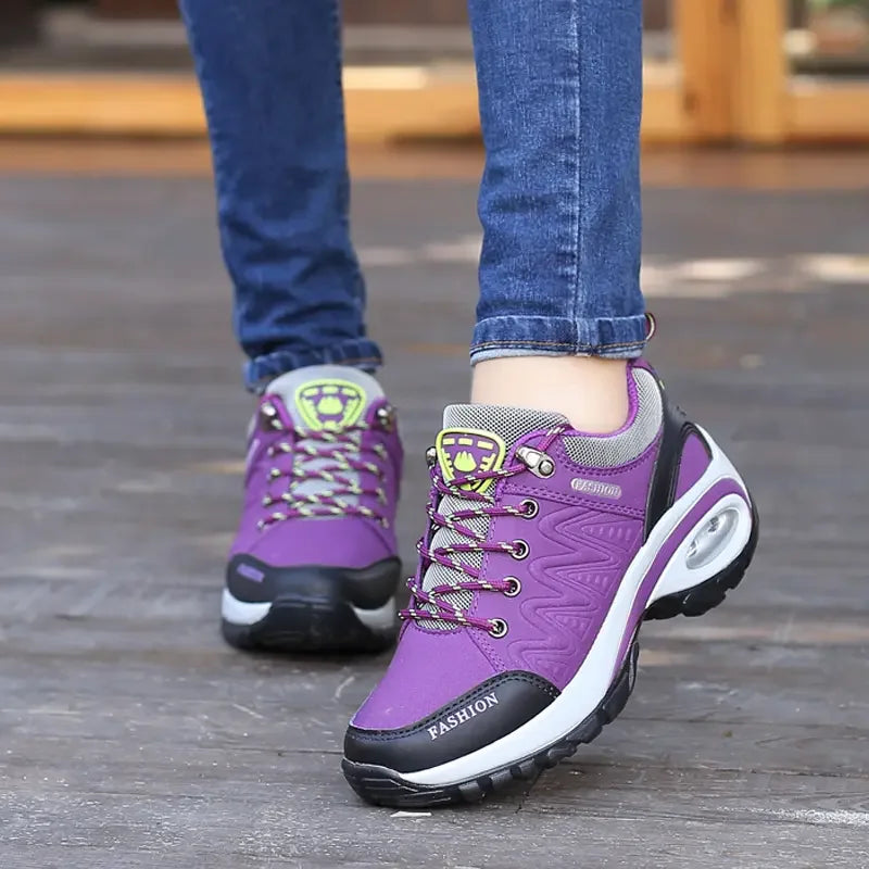 Women Sneakers Elevated Thick Sole Casual Shoes Outdoor Anti Slip Mountaineering Lightweight Luxury Fashion Vulcanized Shoes