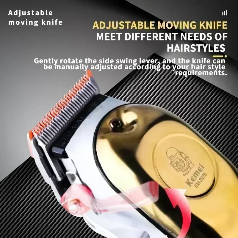 Kemei Hair Clippers Beard Clipper Rechargeable Men's Shaver Electric Hair Trimmer Kit Men KM-2628 KM-678 KM-2024 Hair Clipper