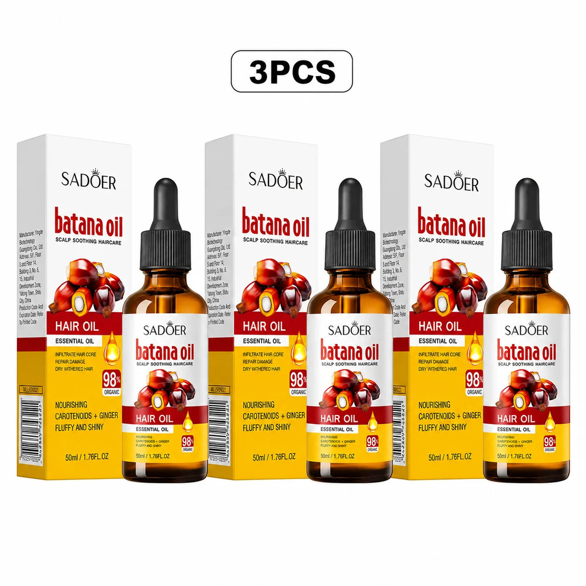 Batana Hair Growth Oil Follicle Activator Hair Loss Treatment Bald Spot Regrowth Scalp Root Repair Fuller Thicker Hair Men Women