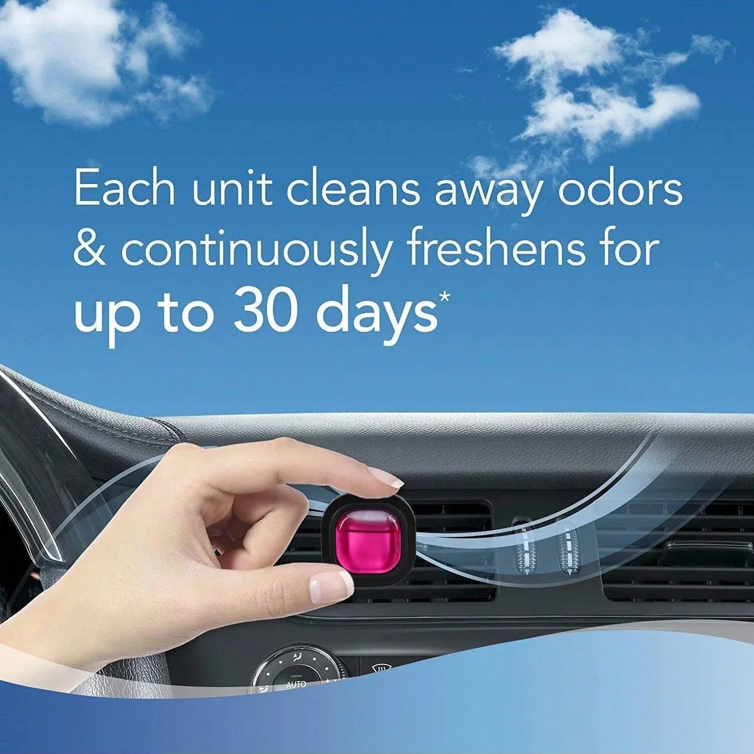 Long-Lasting Car Air Freshener Vent Clip Essential Oil Scented Odor Eliminator 0.14oz Alcohol-Free Fragrance For Fresh Car Smell