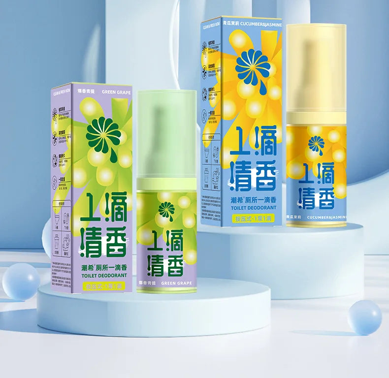 Bathroom Deodorant a Drop of Fragrance the Smell Cucumber Jasmine Green Grape Lasting Air Freshener Room Toilet Deodorant Aroma