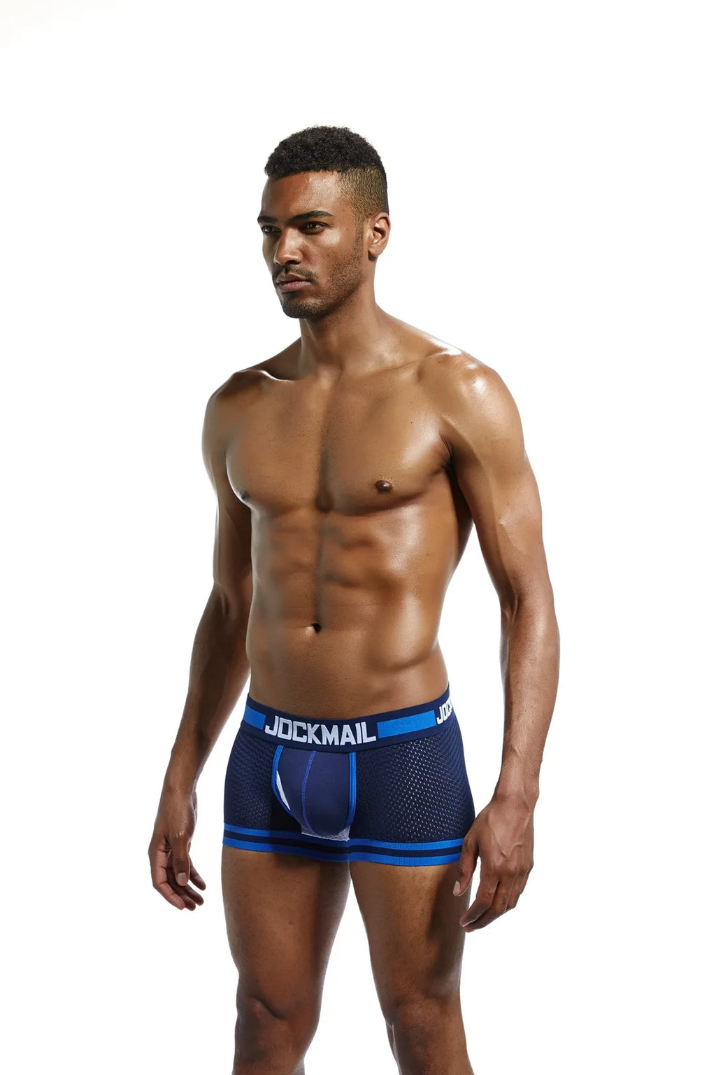 JOCKMAIL Men Underwear Boxes Mesh Quick Drying Ice Silk Breathable Youth Fashion Calzoncillos Sexy Am Gosteren Killer Sansursuz