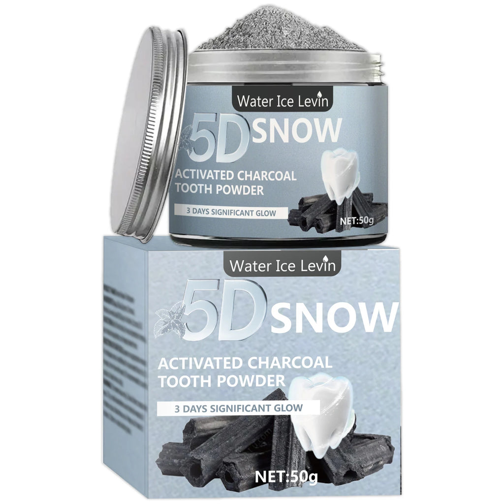 Bamboo Charcoal Teeth Whitening Powder - Natural Whitening and Deep Cleaning for Men and Women, Freshens Breath, Daily Use Toothpaste, 1 Piece
