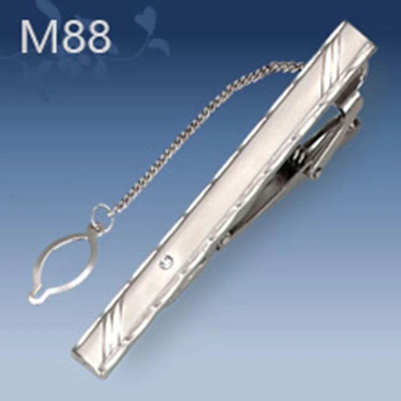New Tie Clip Fashion Style 1PC Necktie Men Metal Simple Bar Clasp Practical Bowtie Clasp Tie Pin For Mens Gift Accessories