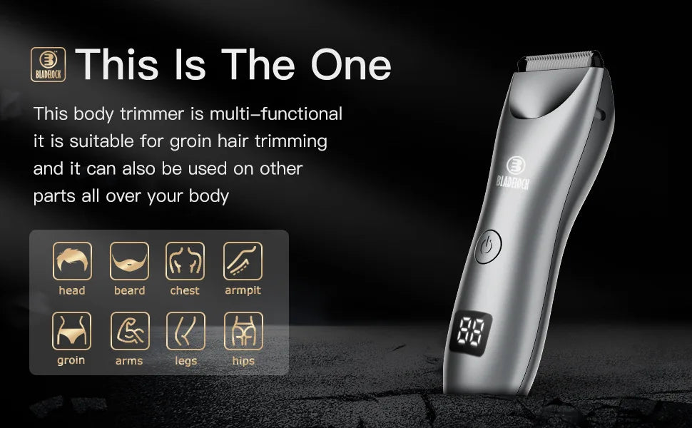 Mens Body Hair Trimmer for Men Balls Women Lady Shaver Hair Removal Bikini Trimmer Groin & Body Shaver Groomer Arm Beard Razor