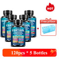 Natural Cortisol Supplement, Support Enhances Cognitive Function, Memory, Reduces Nighttime Awakening & Morning Anxiety, Vegan