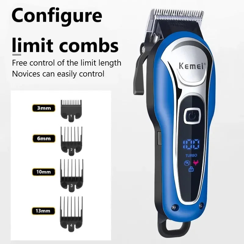 Kemei Hair Clipper KM-1995 Professional Hair Clipper Men's Electric Beard Knife Hair Clipper Hair Clipper Cordless Wired Trimmer