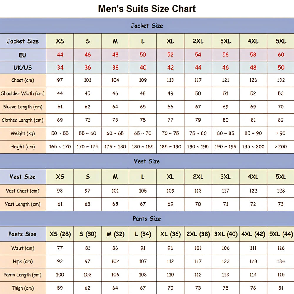 Men's 2-Piece Formal Suit, Utility Style, Golden Buttons, Suit + Trousers Combination, Fashionable Business Use