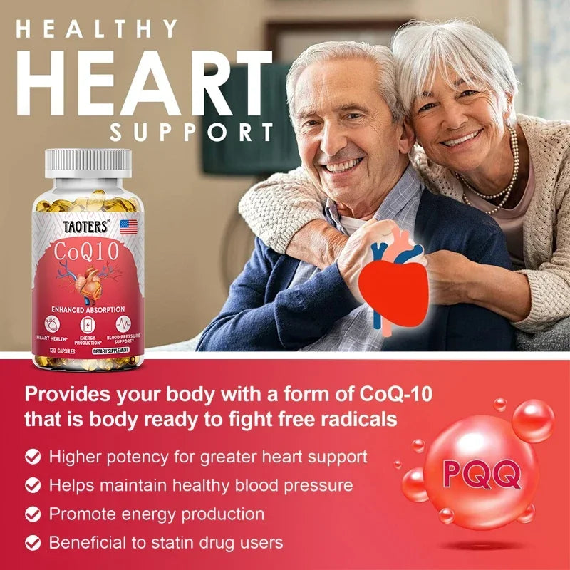 CoQ10 400mg - High Absorption, Coenzyme Q-10 , Non-GMO Gluten Free Vegan , Dietary Vitamin Supplement Antioxidant Support