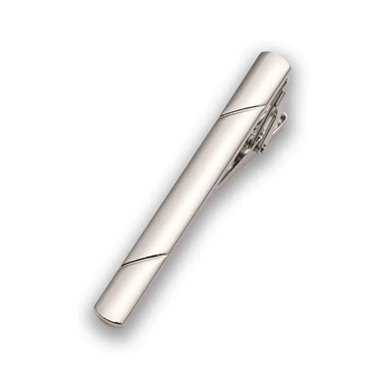 5.8x0.6cm Tie Clips for Men's Tie Clip Firm Man Tie Kit Simple Bar Clasp LD01