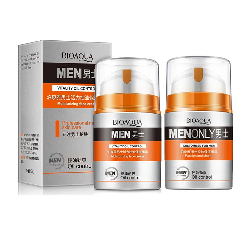 Men's Deep Oil Control and Moisturizing Face Cream Moisturizing Smoothing Wrinkles Shrinking Pores Skin Care Health Care for Men