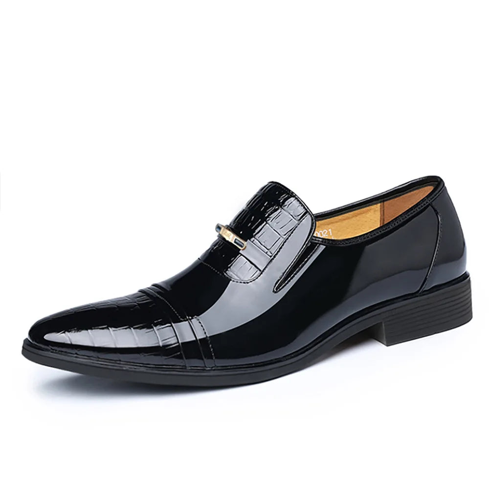 Oxford Shoes Men's Luxury Wedding Shoe Pointed Toe Dress Shoes for Men Classic Business Men Leather Shoes