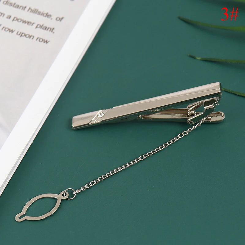 New Tie Clip Fashion Style Necktie Men Metal Simple Bar Clasp Practical Bowtie Clasp Tie Pin for Mens Gift Accessories