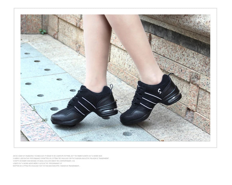 Dancing Shoes For Women Sports Feature Modern Jazz Dance Shoes Soft Outsole Breath Dance Shoes Female Waltz Sneakers Wholesale