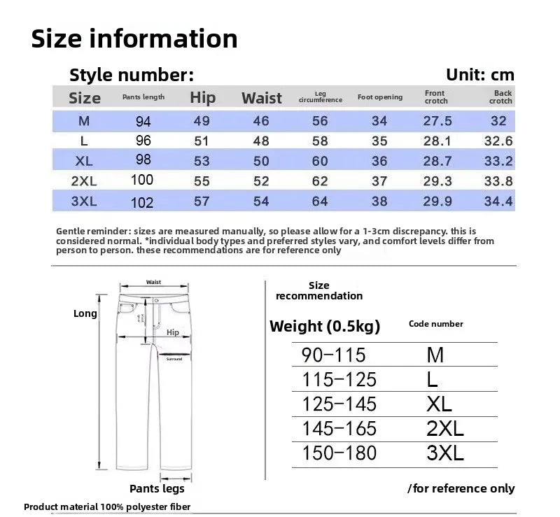 Men's Pants - Solid Color Casual Pants, Sweatpants, New Style Tapered Pants, Stretchy and Versatile Short Pants.