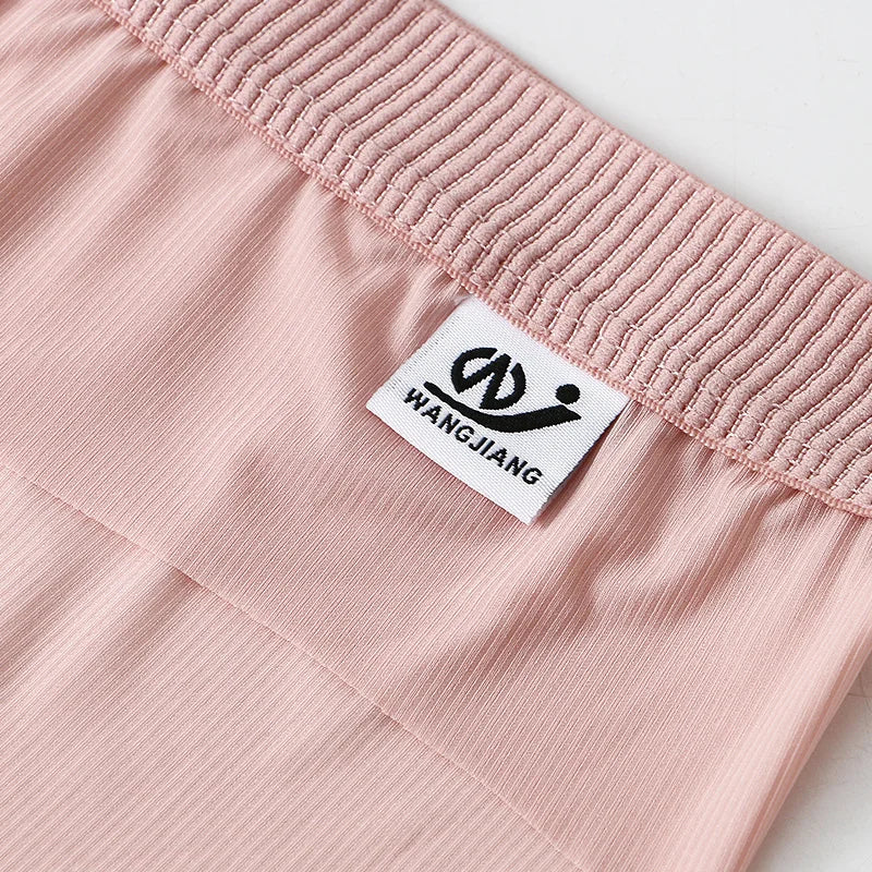 3Pieces/lot Breathable Low Waist Men's Ice Silk Briefs Seamless Shorts Sexy Underwear