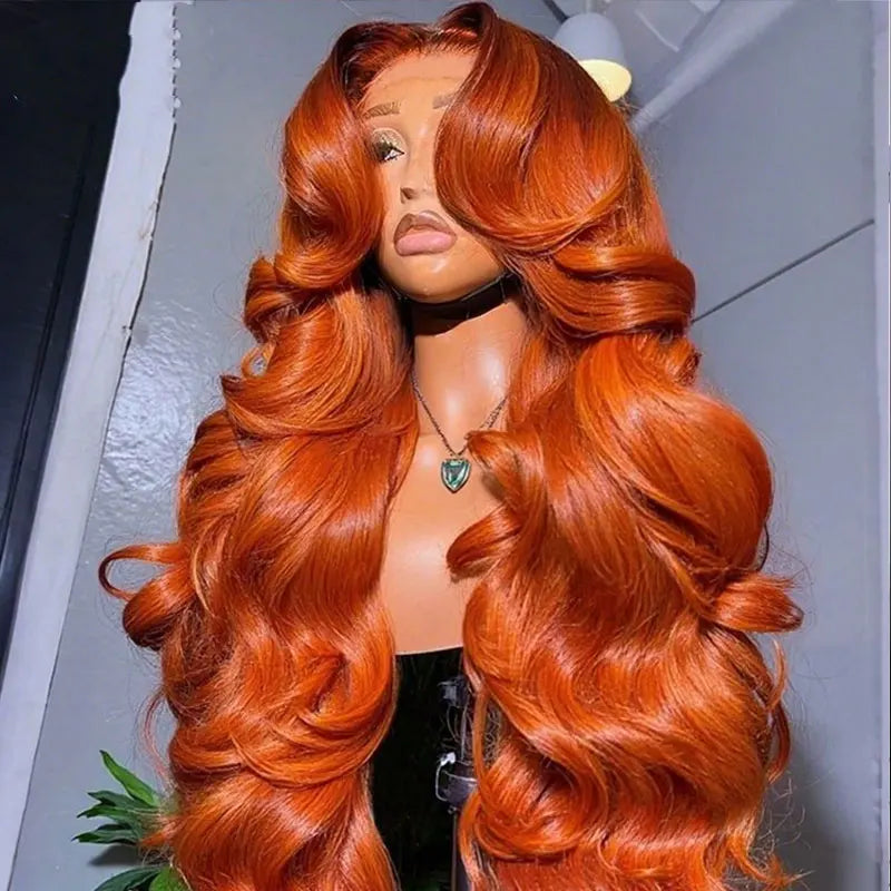 Chocolate Brown Body Wave Human Hair Wigs 13X4 HD Lace Frontal Wigs For Women Colored Brazilian Wet And Wavy Lace Front Wigs