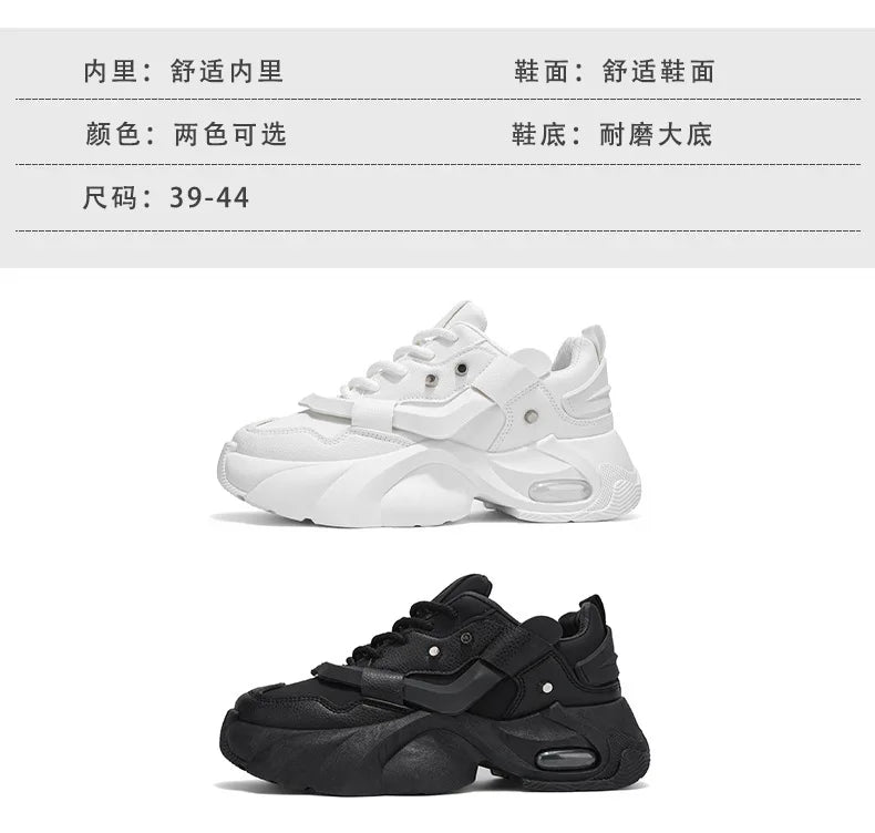 Shoes  Men High Quality Platform Sneaker Fashion High-top Leather Sports Men 2026 Thick-soled Casual Shoes Zapatillas Hombre