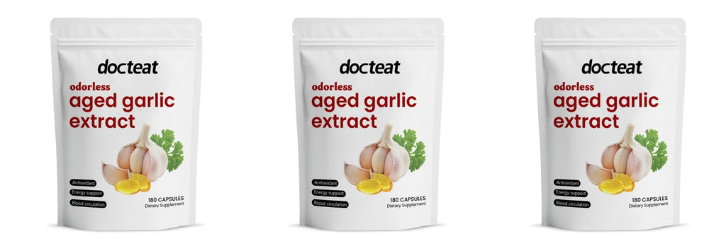 Odorless Aged Garlic Extract Capsules Antioxidant Support Energy & Immune Health Daily Dietary Supplement for Adults180 Capsules