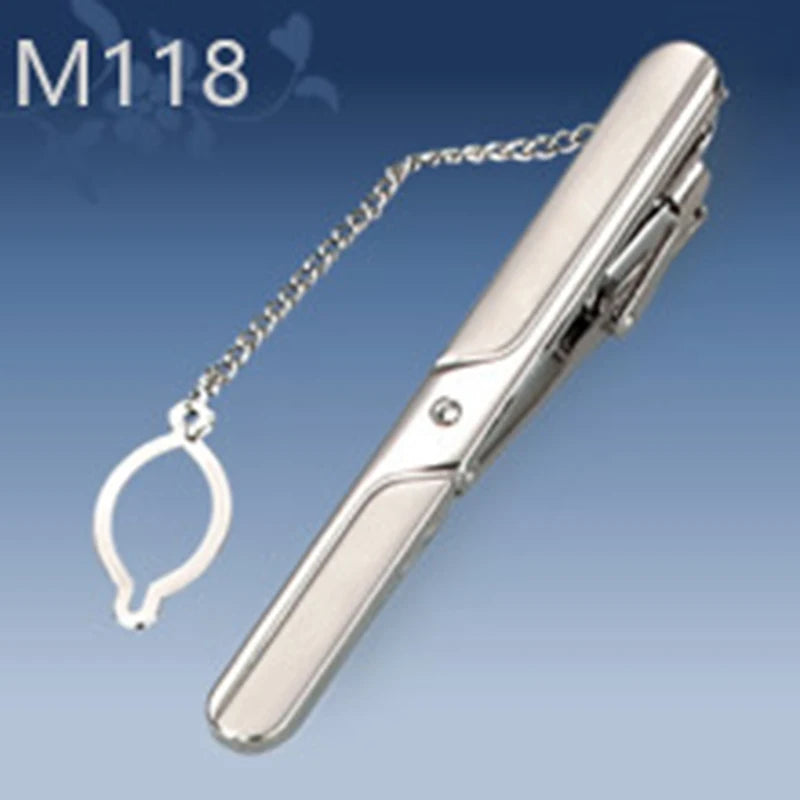 New Tie Clip Fashion Style 1PC Necktie Men Metal Simple Bar Clasp Practical Bowtie Clasp Tie Pin For Mens Gift Accessories